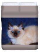Zen Ragdoll Cat Duvet Cover by Michelle Wrighton