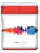 LAB NO 4 The Avett Brothers Band I and Love and You Song Soundwave Print Music Lyrics Poster Duvet Cover LAB NO 4 The Avett Brothers Band I and Love and You Song Soundwave Print Music Lyrics Poster Duvet Cover