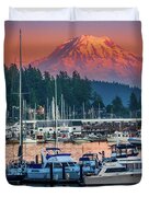 Gig Harbor Dusk Duvet Cover Gig Harbor Dusk Duvet Cover