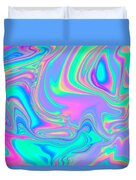 Iridescent marbled holographic texture in vibrant neon and pastel colors.  Trippy and distorted image with light diffraction effect in psychedelic  80s-90s vaporwave style. Tapestry by Julien - Fine Art America