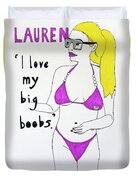 LAUREN I love my big boobs Weekender Tote Bag by Laura Elizabeth Harris -  Pixels