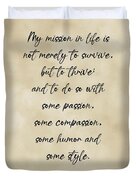 My Mission In Life Is Not Merely To Survive But To Thrive, Maya Angelou  Quote, Inspirational Quote Poster Vintage Metal Sign Tin Sign 12 x 8 Inches