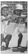 Four Little Girls Having Fun Bath Towel by Underwood Archives - Fine Art  America