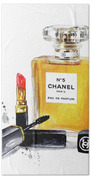 Chanel N. 5 Perfume With Lipstick Art Print by Green Palace