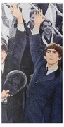 The Beatles 1964 Arrival In New York Bath Towel The Beatles 1964 Arrival In New York Bath Towel