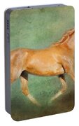 Chestnut Arabian Horse Trotting Portable Battery Charger by Michelle Wrighton