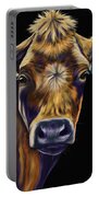 Cow Art - Lucky Number Seven Portable Battery Charger