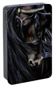 Friesian Spirit Portable Battery Charger by Michelle Wrighton