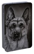 Noble - German Shepherd Dog Portable Battery Charger by Michelle Wrighton