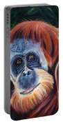 Wise One - Orangutan Wildlife Painting Portable Battery Charger