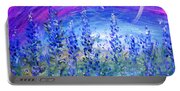 Abstract Bluebonnets Portable Battery Charger