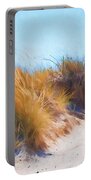 Beach Grass And Sand Dunes Portable Battery Charger