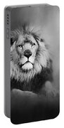 Lion - Pride Of Africa I - Tribute To Cecil In Black And White Portable Battery Charger
