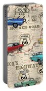 Route 66 Muscle car Map-JP3961 Coffee Mug by Jean Plout - Fine Art America