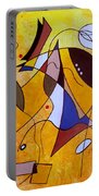 Three White Petals Portable Battery Charger Three White Petals Portable Battery Charger
