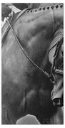 Elegance - Dressage Horse Beach Towel by Michelle Wrighton