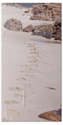 Footprints In The Sand Beach Towel
