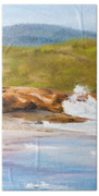 Waterfall Beach Denmark Painting Beach Towel