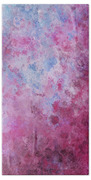 Abstract Square Pink Fizz Beach Towel by Michelle Wrighton