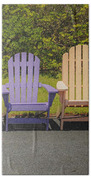 Colorful Beach Adirondack Chairs Weekender Tote Bag for 