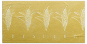 Fresh Corn- Art By Linda Woods Beach Towel Fresh Corn- Art By Linda Woods Beach Towel