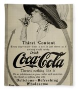 Vintage Coca Cola Ad 1911 Fleece Blanket Vintage Coca Cola Ad 1911 Fleece Blanket
