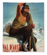 Val D'aosta Sport Invernali - Ski Poster - Retro travel Poster ...