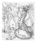 Adult Coloring Page - Dragon and the Raccoon Digital Art by MJ Albert -  Pixels