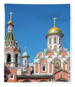 Kazan Cathedral, Moscow Fleece Blanket