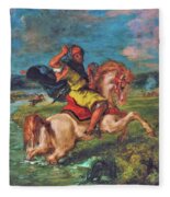 Eugène Delacroix, Moroccan Horseman Crossing a Ford (1850)