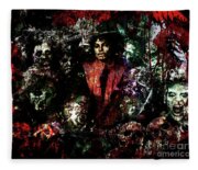 New MJ Thriller Michael Jackson Billie Jane Fleece Blanket Bed Gift 50"x60" 