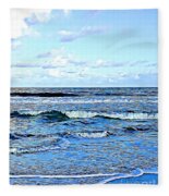 Seashore along the Outer Banks Fleece Blanket Seashore along the Outer Banks Fleece Blanket