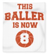 8th Birthday Baller Boy 8 Years Old Basketball Themed Party graphic