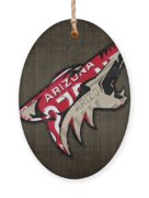 Phoenix Coyotes Retro Hockey Team Logo Recycled Arizona License