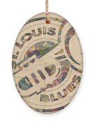 St Louis Blues Retro Poster Coffee Mug by Florian Rodarte