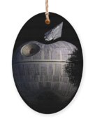 Death Star Apple Sticker by Andrea Gatti - Pixels Merch