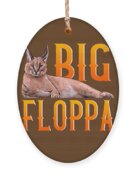 Big Floppa Wanted Poster Sticker Funny Caracal Cat Meme Floppa