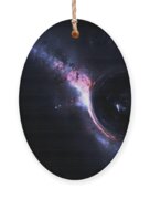 Black hole in space. Phone wallpaper • Ornamental
