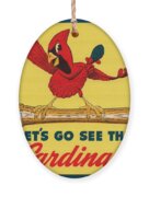 Lets Go See the Cardinals Baseball Art - Row One Brand