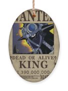 One Piece Wanted Poster - KING Greeting Card