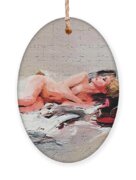 Sexy nude sleeping girl 92 Sticker