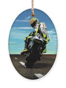 Valentino Rossi, looking back, motorcycle road racer Metal Print