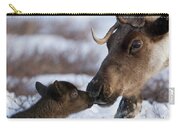 Caribou Mother Nuzzling Calf Carry-all Pouch Caribou Mother Nuzzling Calf Carry-all Pouch