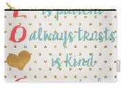Love With Gold Hearts Carry-all Pouch Love With Gold Hearts Carry-all Pouch