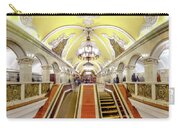 Panoramic View - Moscow Metro Escalator Zip Pouch