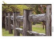 Raindrops On Rustic Wood Fence Carry-all Pouch
