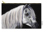 Grey Arabian Mare Painting Carry-all Pouch by Michelle Wrighton