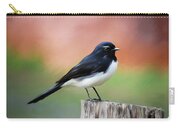 Willy Wagtail Austalian Bird Painting Carry-all Pouch