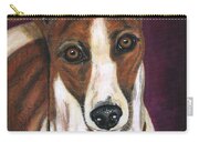 Royalty - Greyhound Painting Carry-all Pouch by Michelle Wrighton