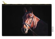 Bay On Black - Horse Art By Michelle Wrighton Carry-all Pouch by Michelle Wrighton